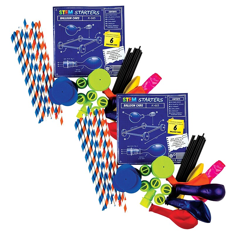Teacher Created Resources STEM Starters Set, Balloon Cars, Pack of 2 (TCR20880-2) image 1