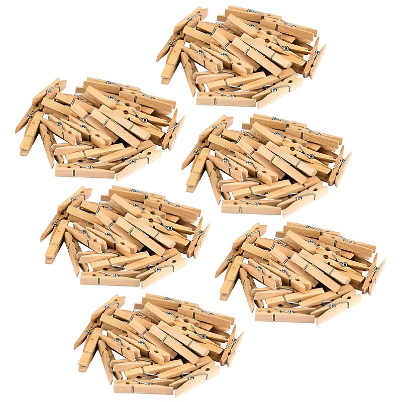 Teacher Created Resources STEM Basics: Medium Clothespins, 50 Per Pack, 6 Packs (TCR20930-6) image 1