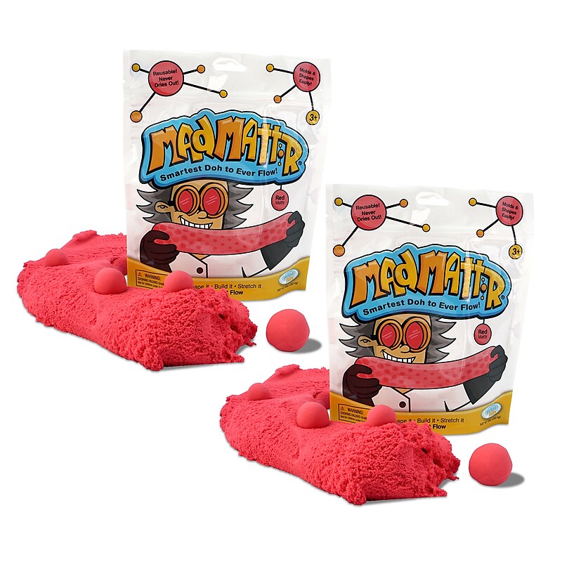 Relevant Play Mad Mattr, Red, 10 oz. Per Pack, 2 Packs (WAB210300-2) image 1