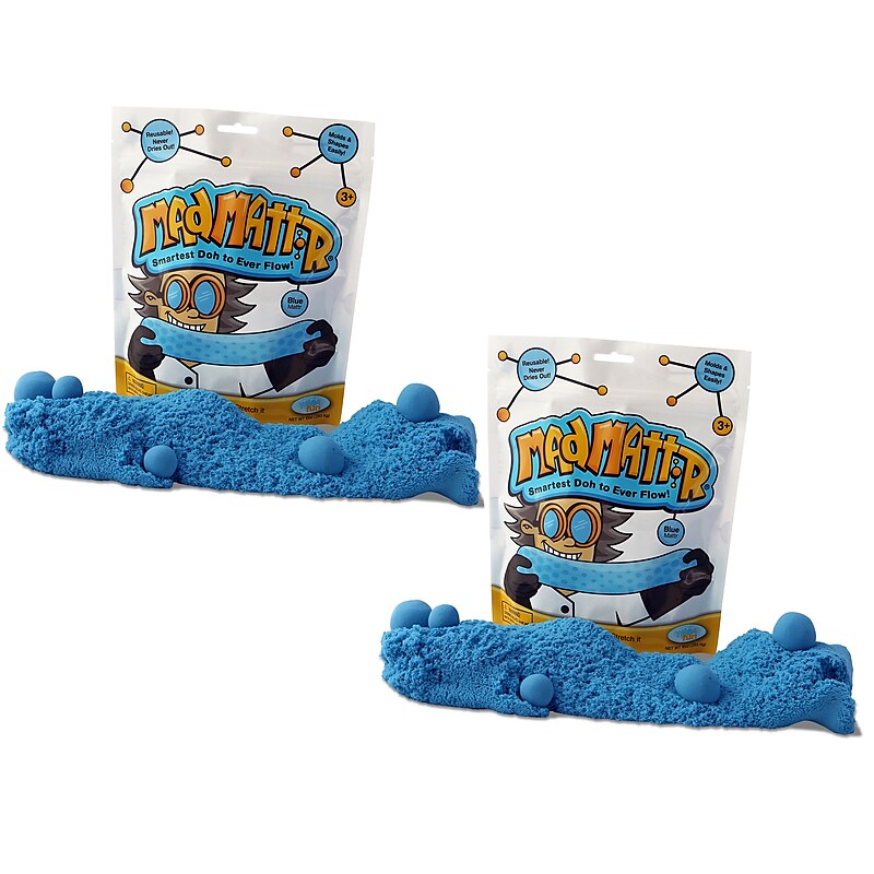 Relevant Play Mad Mattr, Blue, 10 oz. Per Pack, 2 Packs (WAB210600-2) image 1