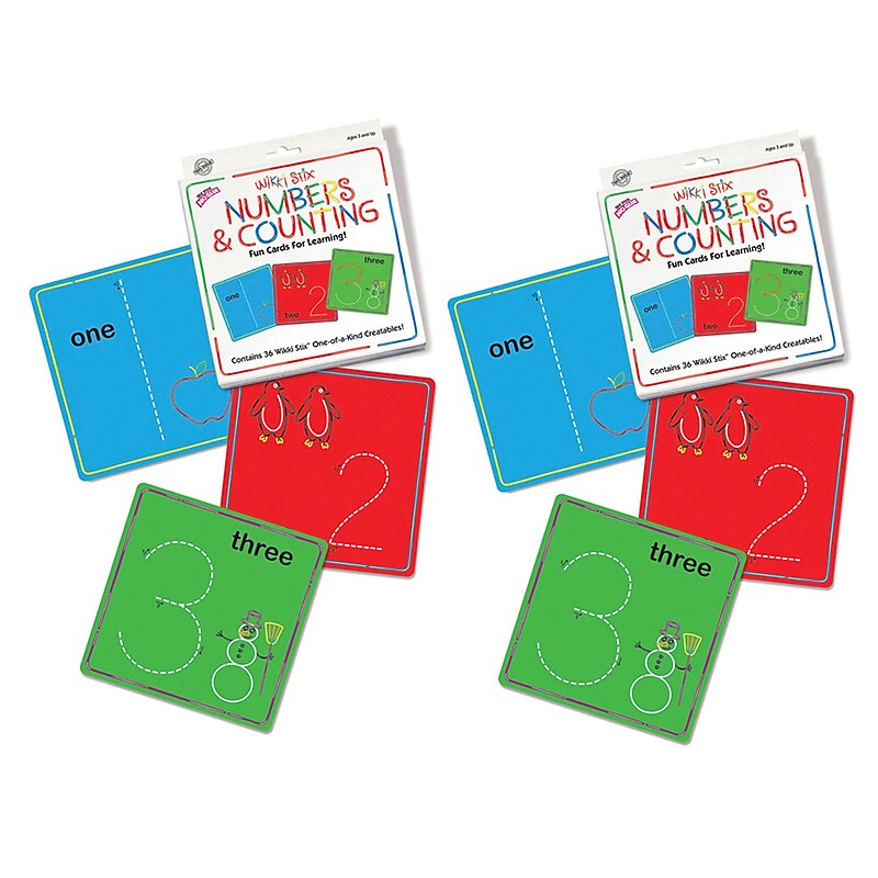 Wikki Stix Numbers & Counting Cards Set, Pack of 2 (WKX608-2) image 1