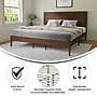 Flash Furniture Kingston Brown Platform Bed with Wooden Slats and Headboard, King (MG09003KBKBRN)~#|#~sp209870851_sc7