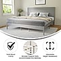 Flash Furniture Kingston Gray Platform Bed with Wooden Slats and Headboard, King (MG09003KBKGW)~#|#~sp209871229_sc7