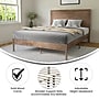 Flash Furniture Asher Light Brown Platform Bed with Wooden Slats and Headboard, Queen (MG09004QBQOAK)~#|#~sp209872531_sc7