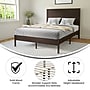 Flash Furniture Asher Dark Brown Platform Bed with Wooden Slats and Headboard, Full (MG09004FBFDKBRN)~#|#~sp209874100_sc7