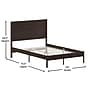 Flash Furniture Asher Dark Brown Platform Bed with Wooden Slats and Headboard, Full (MG09004FBFDKBRN)~#|#~sp209874120_sc7