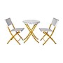 Flash Furniture Rouen Indoor/Outdoor Foldable French Bistro Set, Navy/White/Natural (FVFWA085NVYWHT)~#|#~sp209880057_sc7