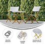 Flash Furniture Rouen Indoor/Outdoor Foldable French Bistro Set, Navy/White/Natural (FVFWA085NVYWHT)~#|#~sp209880064_sc7