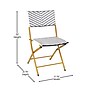 Flash Furniture Rouen Indoor/Outdoor Foldable French Bistro Set, Navy/White/Natural (FVFWA085NVYWHT)~#|#~sp209880067_sc7
