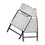 Flash Furniture Rouen Indoor/Outdoor Foldable French Bistro Chairs, Black/White, 2/Pack (2FVFWA086BLKWHT)~#|#~sp209880089_sc7