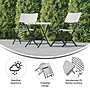 Flash Furniture Rouen Indoor/Outdoor Foldable French Bistro Set, Black/White (FVFWA085BLKWHT)~#|#~sp209880104_sc7