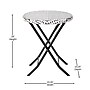 Flash Furniture Rouen Indoor/Outdoor Foldable French Bistro Set, Black/White (FVFWA085BLKWHT)~#|#~sp209880105_sc7