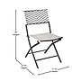 Flash Furniture Rouen Indoor/Outdoor Foldable French Bistro Set, Black/White (FVFWA085BLKWHT)~#|#~sp209880106_sc7