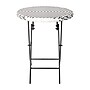 Flash Furniture Rouen Indoor/Outdoor Foldable French Bistro Set, Black/White (FVFWA085BLKWHT)~#|#~sp209880110_sc7