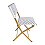Flash Furniture Rouen Indoor/Outdoor Foldable French Bistro Chairs, Navy/White/Natural, 2/Pack (2FVFWA086NVYWHT)~#|#~sp209880124_sc7