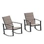 Flash Furniture Brazos Outdoor Rocking Chairs with Flex Comfort Material, Brown, 2/Pack (2FVFSC2315NBRN)~#|#~sp210039518_sc7
