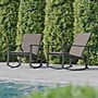 Flash Furniture Brazos Outdoor Rocking Chairs with Flex Comfort Material, Brown, 2/Pack (2FVFSC2315NBRN)~#|#~sp210039522_sc7