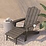 Flash Furniture Newport Adirondack Chair with Cup Holder and Pull Out Ottoman, Brown (LEHMP1044110BR)~#|#~sp210039555_sc7
