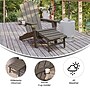 Flash Furniture Newport Adirondack Chair with Cup Holder and Pull Out Ottoman, Brown (LEHMP1044110BR)~#|#~sp210039559_sc7
