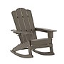 Flash Furniture Newport Adirondack Rocking Chair with Cup Holder, Brown (LEHMP104431BR)~#|#~sp210039569_sc7