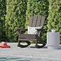 Flash Furniture Newport Adirondack Rocking Chair with Cup Holder, Brown (LEHMP104431BR)~#|#~sp210039572_sc7