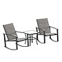 Flash Furniture Brazos Outdoor Rocking Chair Bistro Set with 2 Chairs and Table, Gray/Black (FVFSC2315GRY)~#|#~sp210039598_sc7