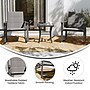 Flash Furniture Brazos Outdoor Rocking Chair Bistro Set with 2 Chairs and Table, Gray/Black (FVFSC2315GRY)~#|#~sp210039604_sc7
