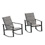 Flash Furniture Brazos Outdoor Rocking Chairs with Flex Comfort Material, Gray, 2/Pack (2FVFSC2315NGRY)~#|#~sp210039615_sc7