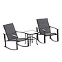 Flash Furniture Brazos Outdoor Rocking Chair Bistro Set with 2 Chairs and Table, Black (FVFSC2315BLK)~#|#~sp210039729_sc7