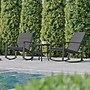 Flash Furniture Brazos Outdoor Rocking Chair Bistro Set with 2 Chairs and Table, Black (FVFSC2315BLK)~#|#~sp210039733_sc7