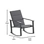 Flash Furniture Brazos Outdoor Rocking Chair Bistro Set with 2 Chairs and Table, Black (FVFSC2315BLK)~#|#~sp210039738_sc7