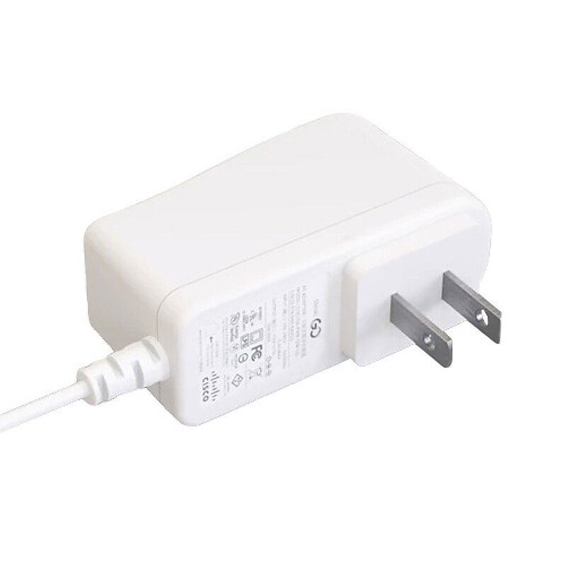 Cisco 12W Power Adapter for Meraki Go WiFi Access Points, White (GAPWR12WUS) image 1