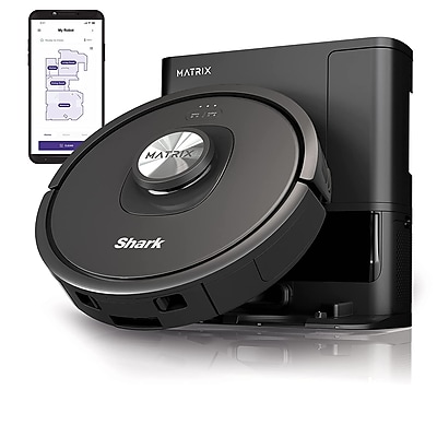 Shark Matrix Self Emptying 13.39 in. Robotic Vacuum with Smart Navigation Self-Cleaning Brushroll in Black - Thumbnail 3