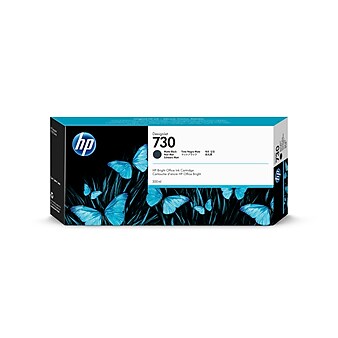 HP 730 Black Matte High Yield Ink Cartridge (P2V71A)