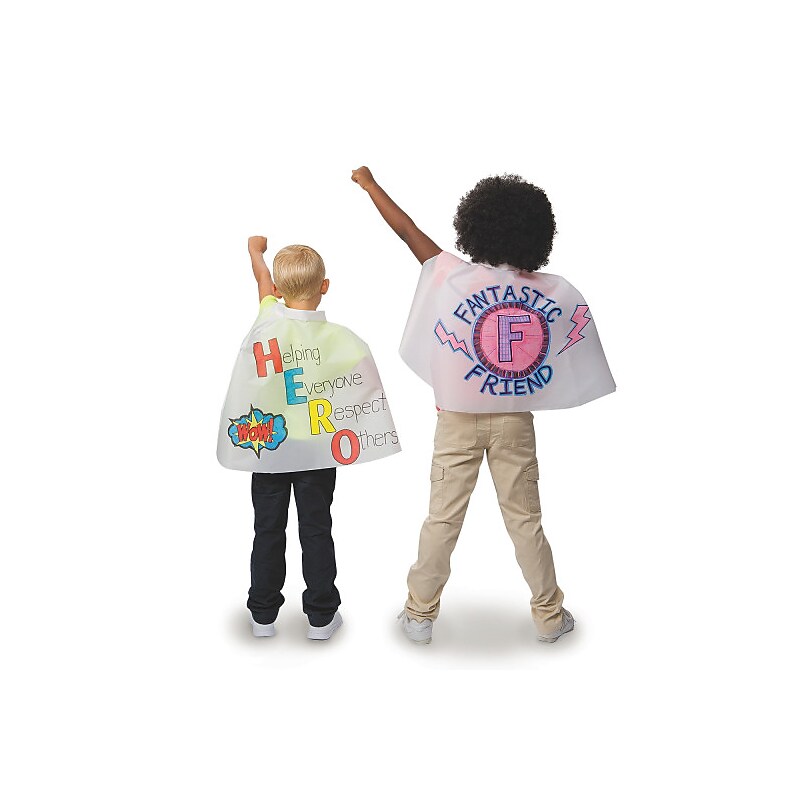 S&S Worldwide Color Me Mini Super Hero Cape, Pack of 12 (CM140) image 1