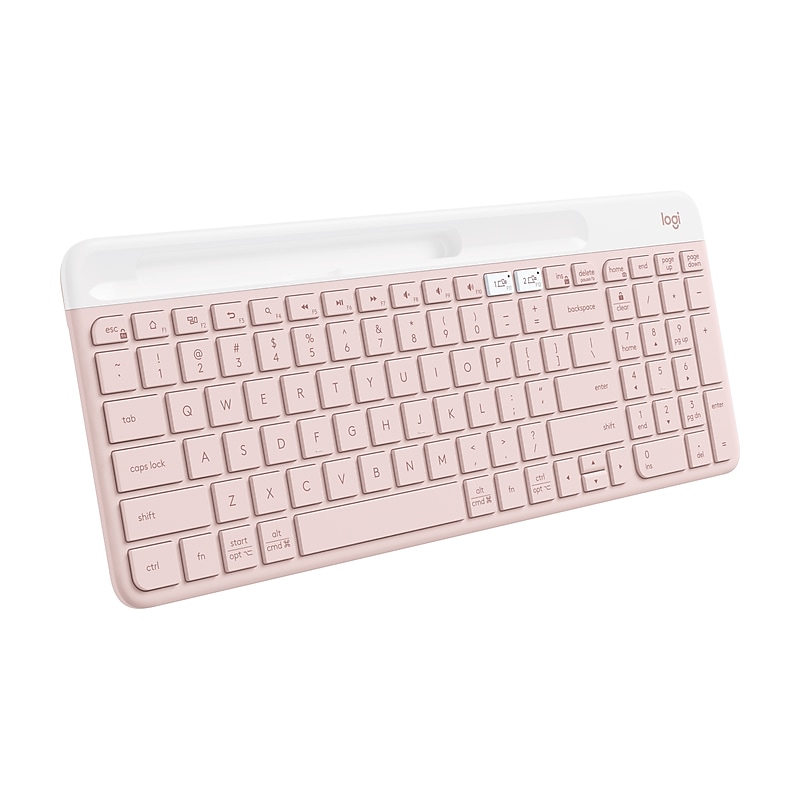 Logitech K585 Slim Multi-Device Wireless Keyboard, Rose (920-011477) image 1