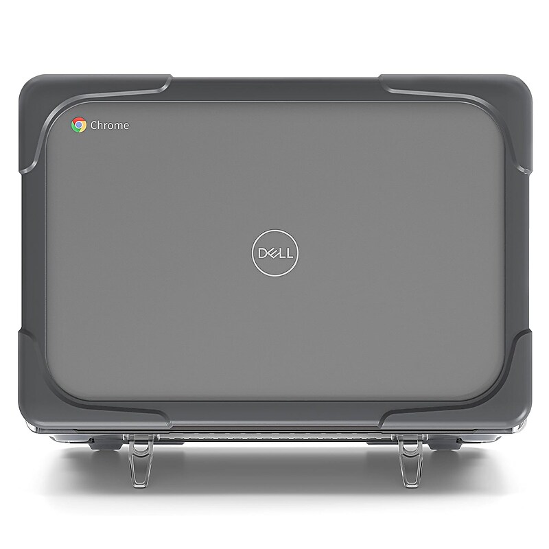 SaharaCase DualShock Laptop Case for Dell 3120/3110/3100 Clamshell and 2-in-1 Chromebook, Gray/Clear (LT00054) image 1