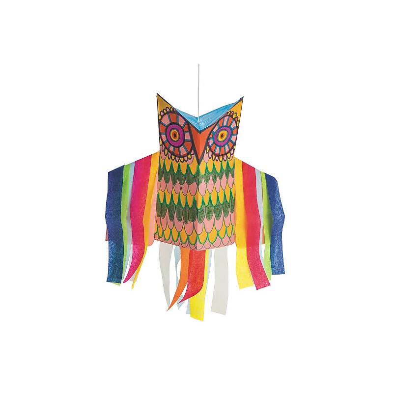 S&S Worldwide Owl Windsock Craft Kit, 28/Pack (CF-13306) image 1