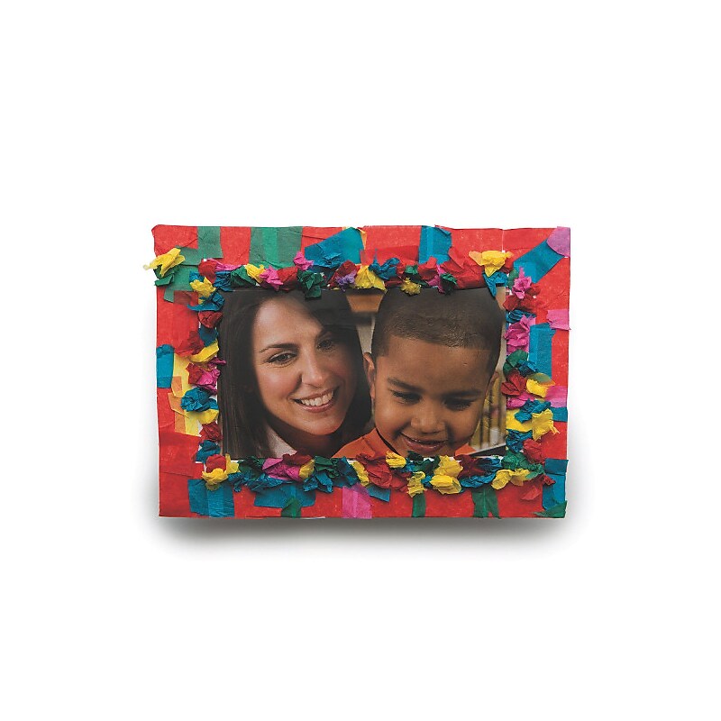 S&S Worldwide Crunch And Stick Frame Craft Kit, 48/Pack (CF-13411) image 1