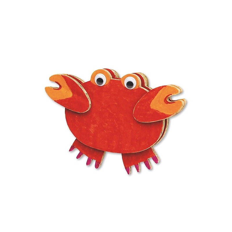 S&S Carl The Crab Craft Kit, 48/Pack (CF-13766) image 1