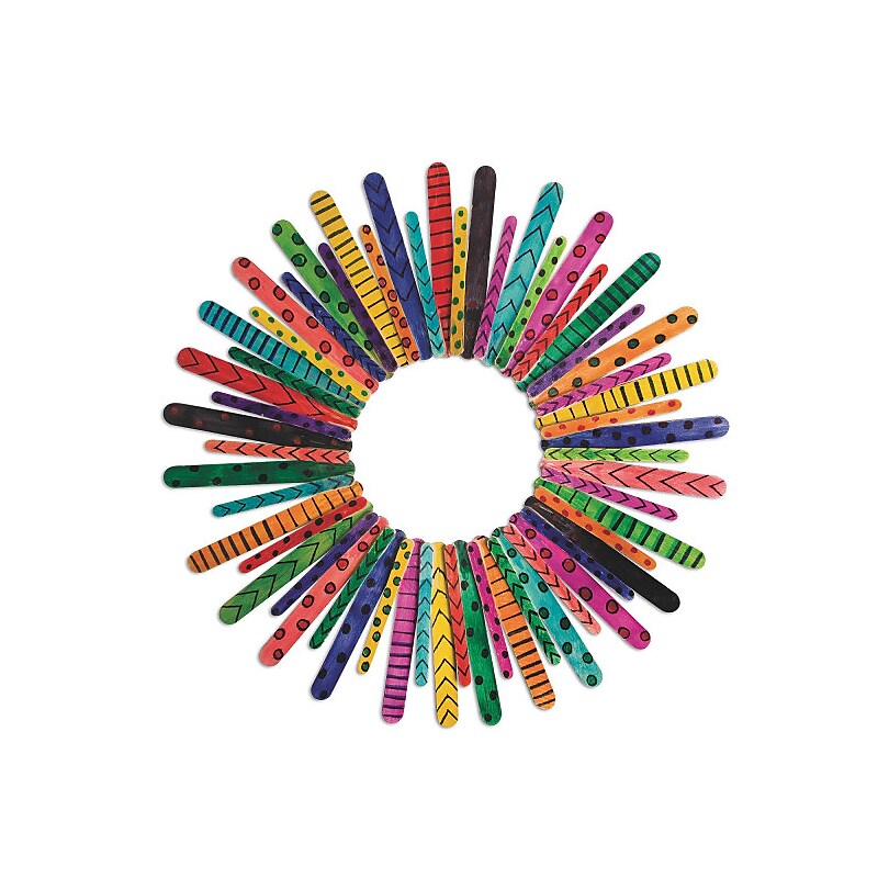 S&S Worldwide Craft Stick Wreath Kit, Pack of 12 (GP3277) image 1