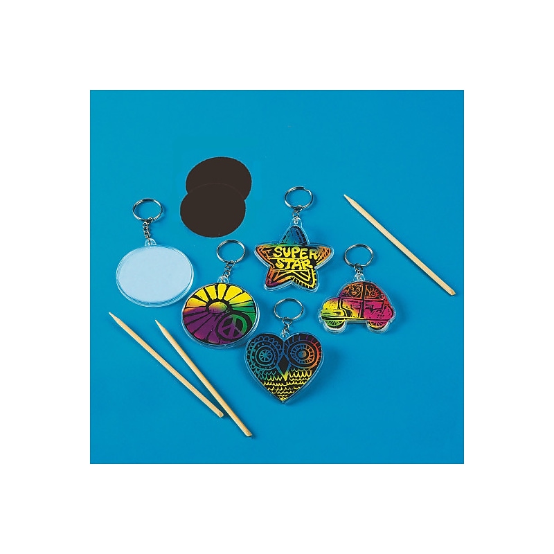 S&S Worldwide Scratch Artist Key Chains, Pack of 48 (PE1785) image 1