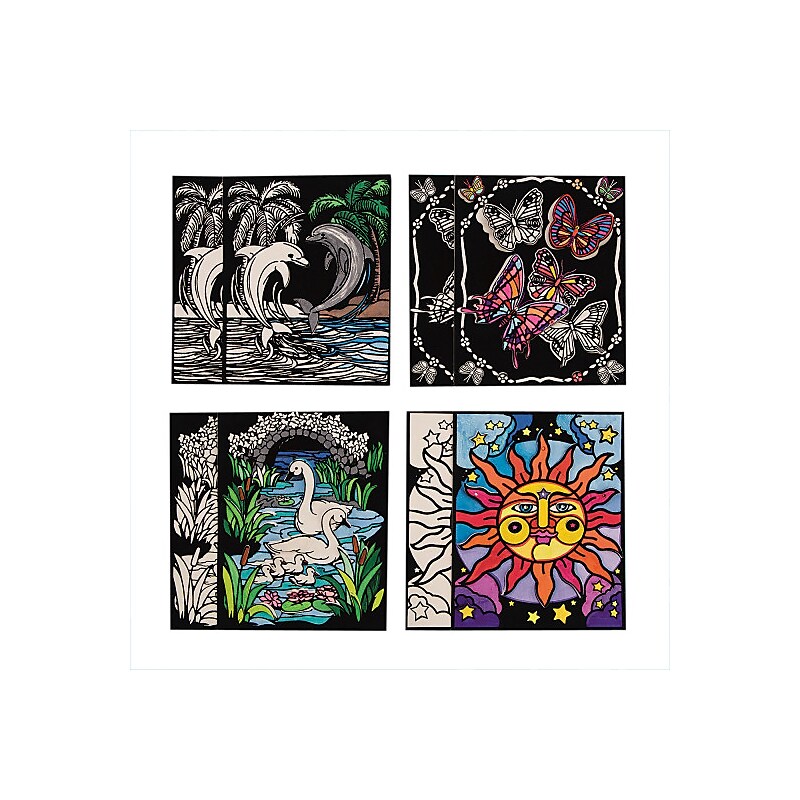 S&S Worldwide, 3D Velvet Art Posters Pk24, (PS1383) image 1