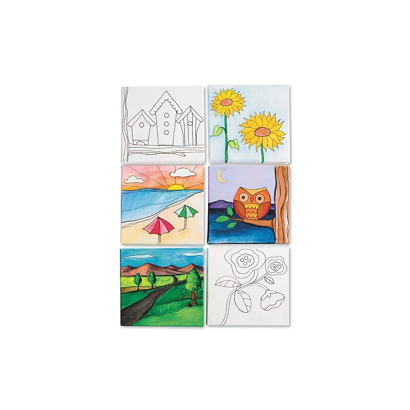 S&S White Stretched Canvas, 12/Pack (PS1398) image 1