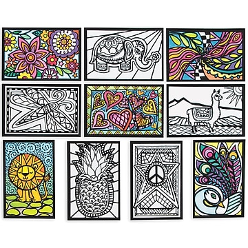 S&S Worldwide, Abstract Velvet Art, (PS1421) | Staples