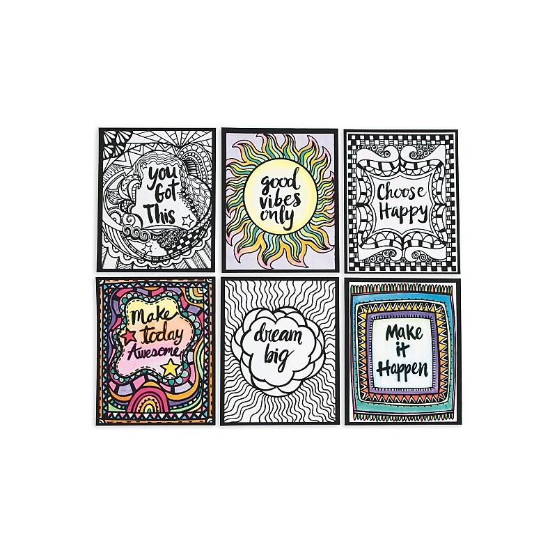 S&S Think Positive Velvet Art Posters (PS1422) image 1