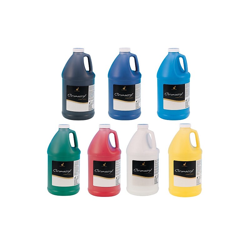 Chroma Acrylics Inc, Paint Chromacryl 64Oz Ye, (1413) image 1