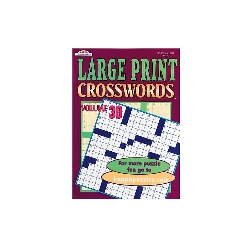 Kappa Large Print Word-Finds and Crosswords Books, 12/Pack (SL8981) image 1