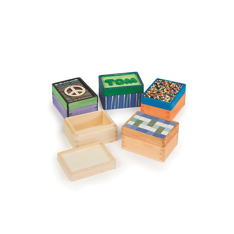 S&S Wood Trinket Box, 12/Box (WD50X12) image 1