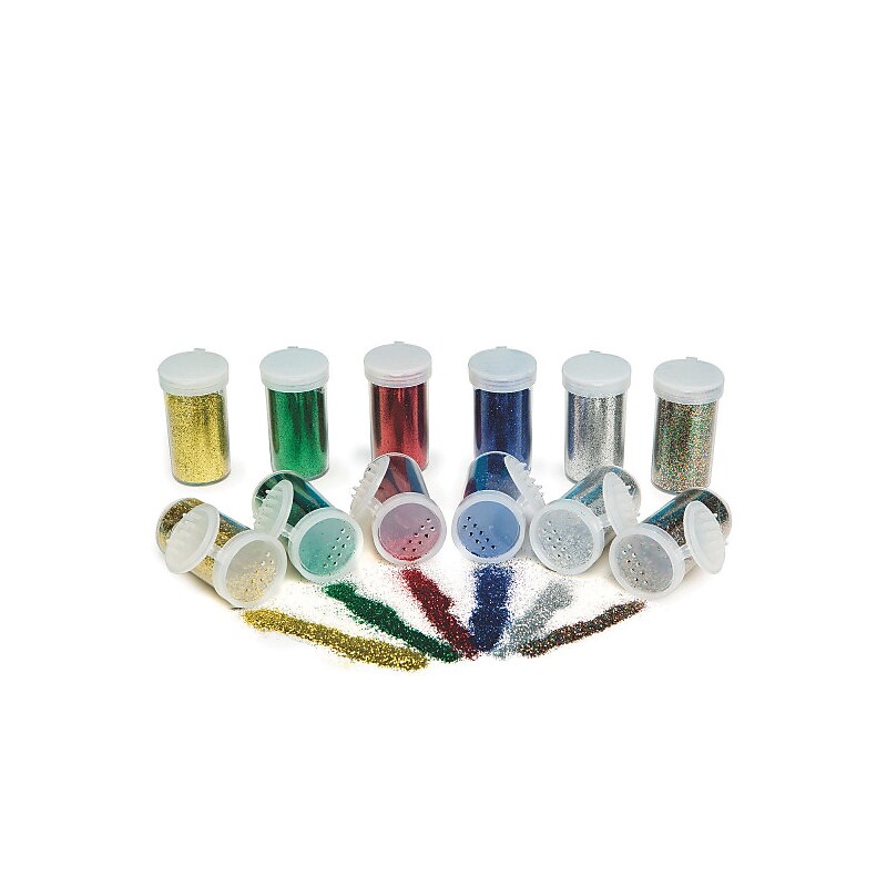 Wing Art Supplies Co Ltd, Color Splash Glitter 3/4Oz Asst Pk/12, (XM2823AS) image 1